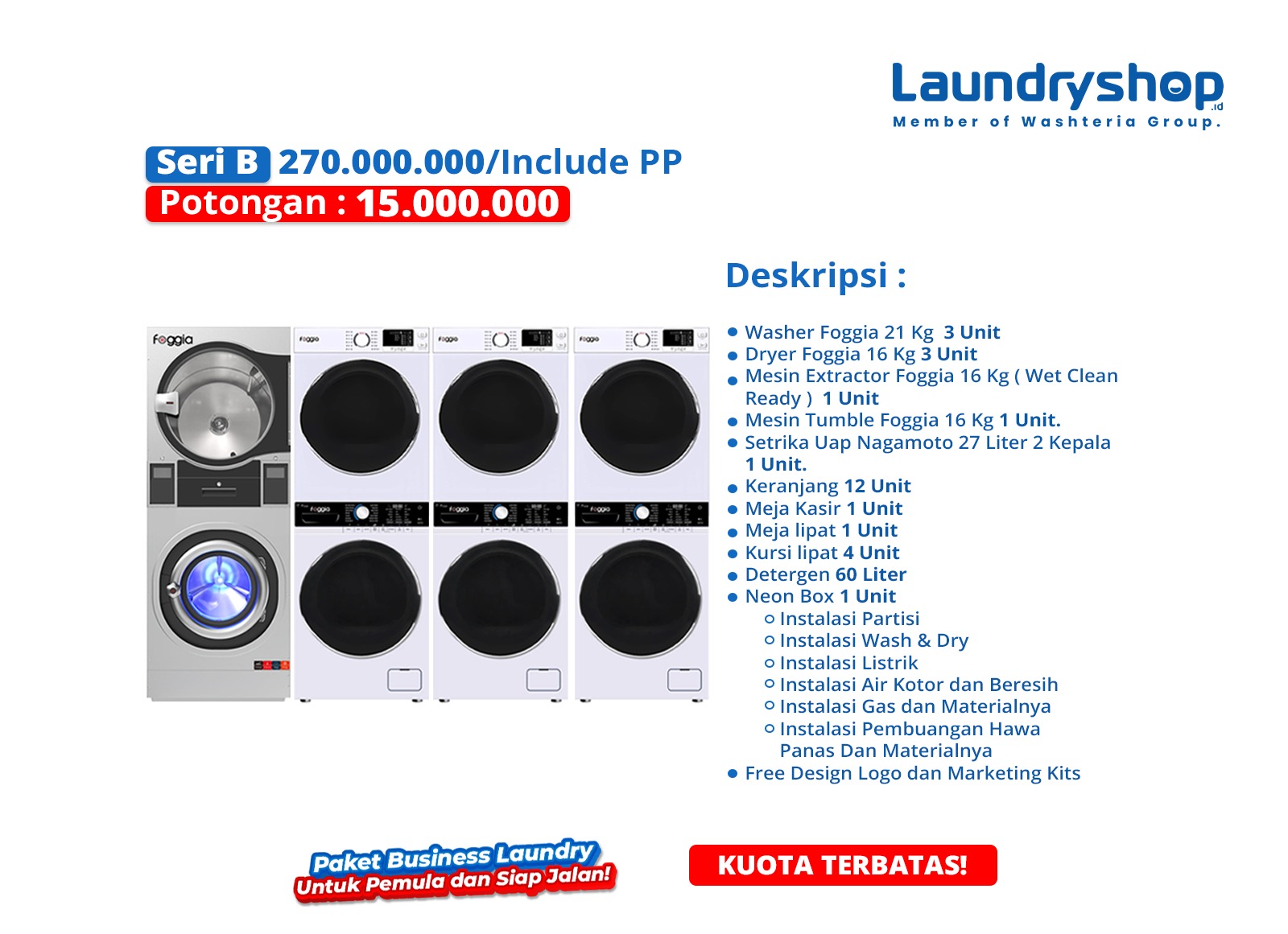 Promo Paket usaha laundry siap jalan 2